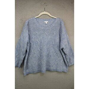 J. Jill Cable Knit Long Sleeve Sweater-Size Medium-Oversized